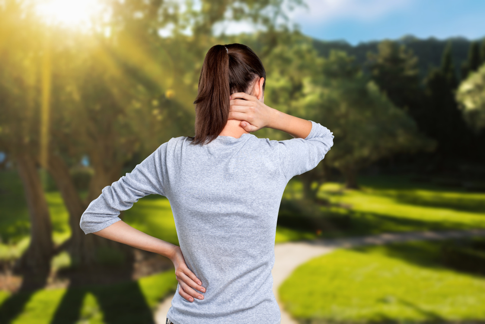 Free,Happy,Woman,Enjoying,Nature.,Back,View